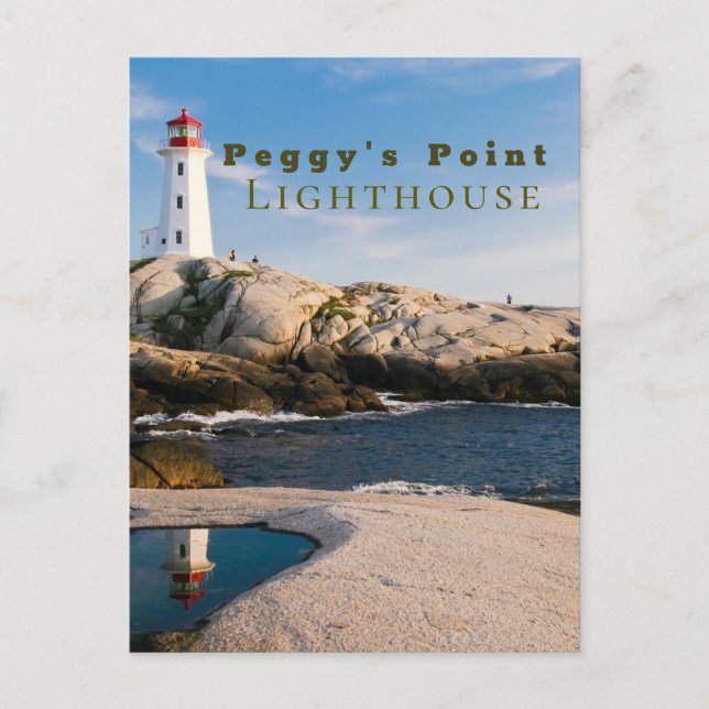 Postal Faro de Peggys Point Atlantic Canadá (Anverso)