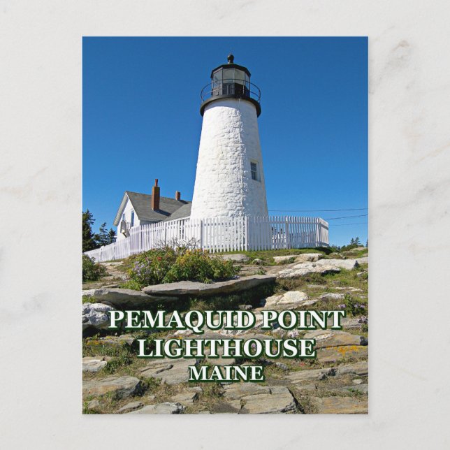 Postal Faro de Pemaquid Point, Maine (Anverso)