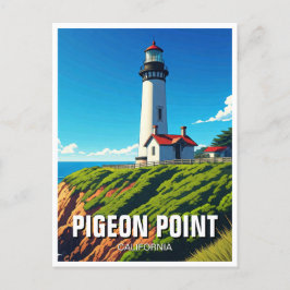 Postal Faro de Pigeon Point en California