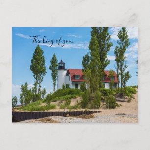 Postal Faro de Point Betsie Pensando en Ti