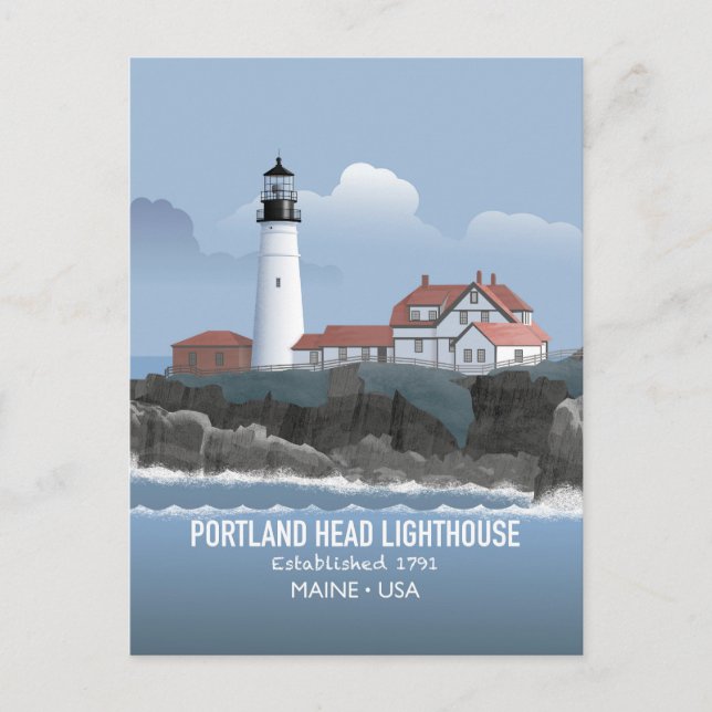 Postal Faro de Portland Head (Anverso)