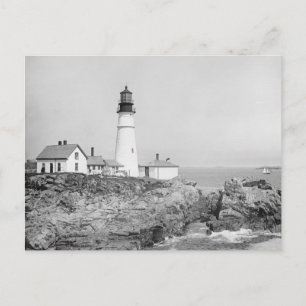 Postal Faro de Portland Head, 1902