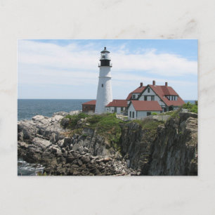 Postal Faro de Portland Head, Cape Elizabeth, Maine