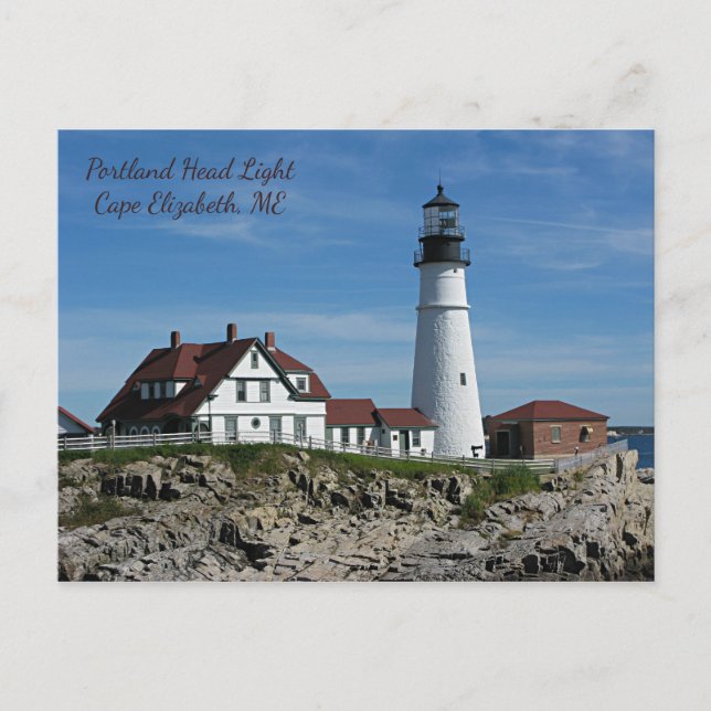 Postal Faro de Portland Head, Maine (Anverso)