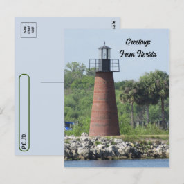 Postal Faro de poscruce del lago Tohopekaliga Florida