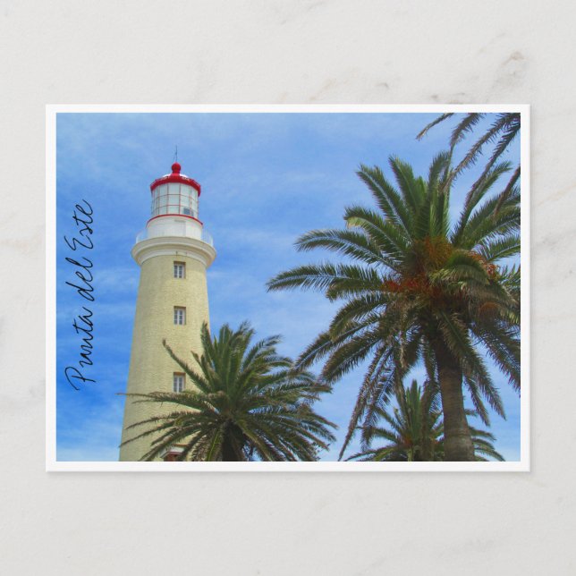 Postal faro de punta del este (Anverso)