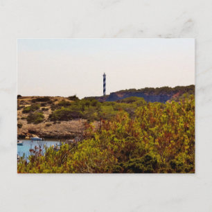 Postal Faro de Punta Moscarter Portinatx Ibiza