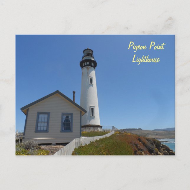 Postal Faro de puntos de pichón (Anverso)