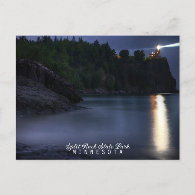 Postal Faro de Rock Split Minnesota (Anverso)