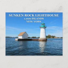 Postal Faro de Rock Sunken, Nueva York