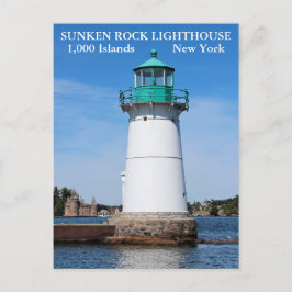 Postal Faro de Rock Sunken, Nueva York
