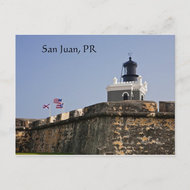 Postal faro de San Juan (Anverso)