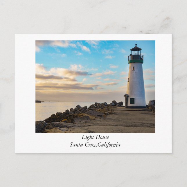 Postal Faro de Santa Cruz, California (Anverso)