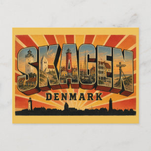 Postal Faro de Skagen Dinamarca