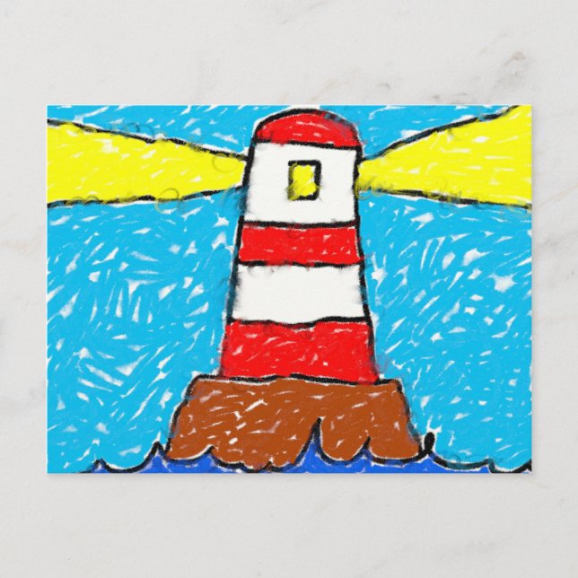 Postal Faro de Smudgy (Anverso)