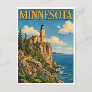 Postal Faro de Split Rock Minnesota GeoSaga