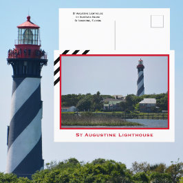 Postal Faro de St Augustine Florida Fotográfico