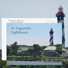 Postal Faro de St Augustine Isla Anastasia Florida