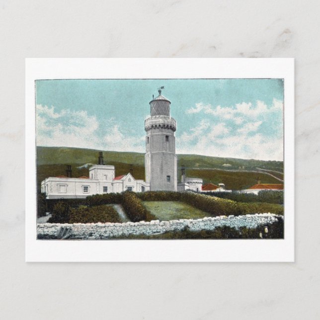Postal Faro de St. Catherine, Isla de Wight 1905 (Anverso)
