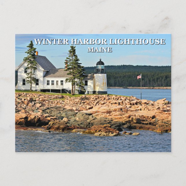 Postal Faro de Winter Harbour, Maine (Anverso)