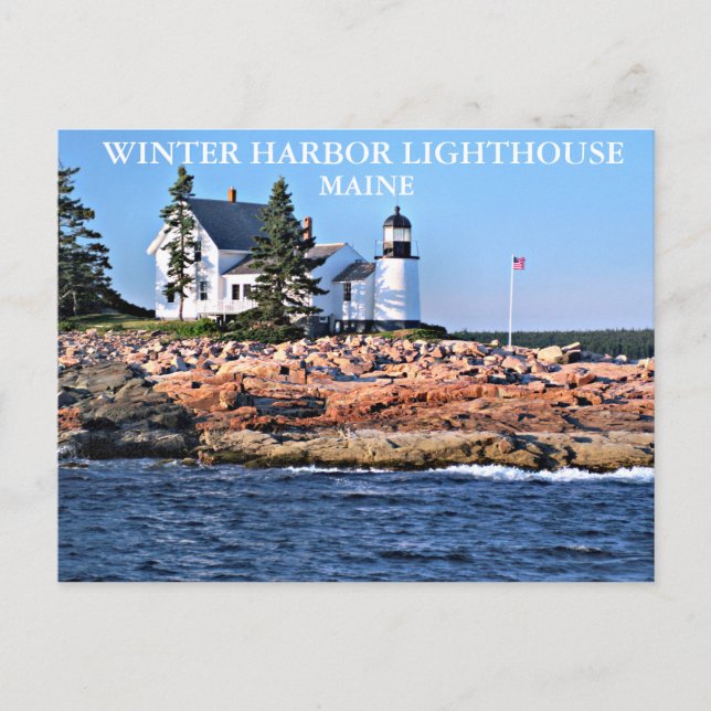 Postal Faro de Winter Harbour, Maine (Anverso)