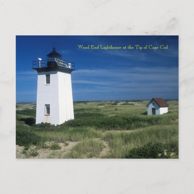 Postal Faro de Wood End, Punta de Cape Cod, Provincetown (Anverso)