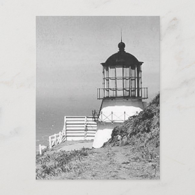 Postal Faro del Cabo Mendocino (Anverso)