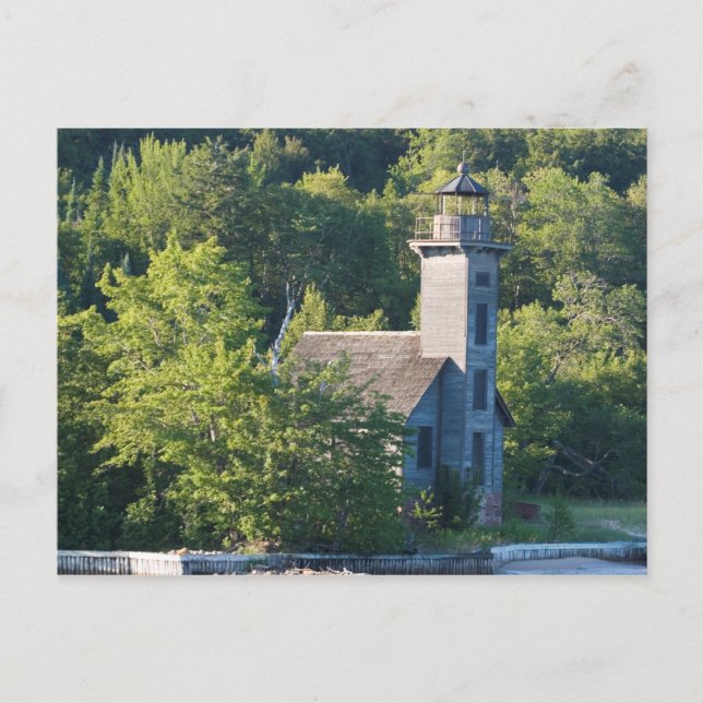 Postal Faro del Canal Este, Michigan (Anverso)