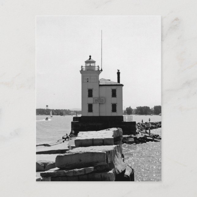 Postal Faro del Lago Erie (Anverso)