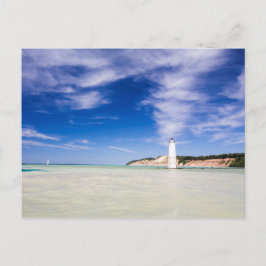 Postal Faro del muelle de Frankfort del Norte, Frankfort,