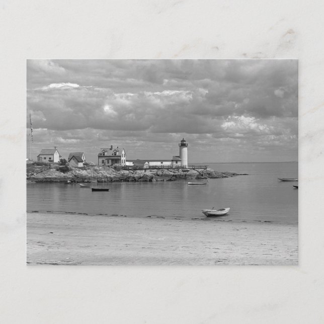 Postal Faro del puerto de Annisquam, 1910 (Anverso)