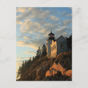 Postal Faro del puerto de Bass, Parque Nacional Acadia