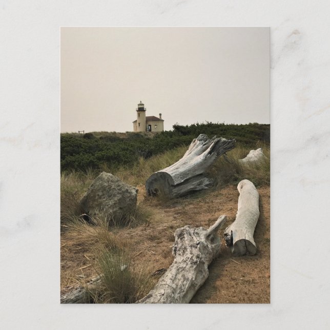 Postal Faro del río Coquille, OR (Anverso)