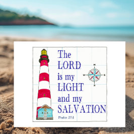 Postal Faro El Señor es mi luz y salvación