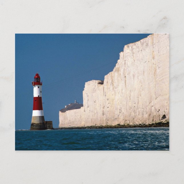 Postal Faro en Beach Head, Eastbourne, East Sussex (Anverso)
