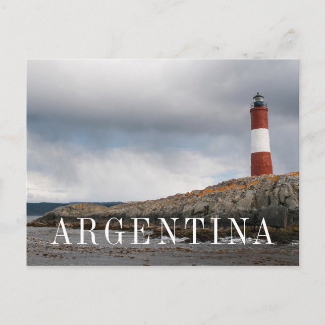 Postal Faro En El Canal De Beagle (Anverso)