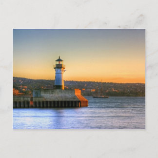 Postal Faro en el muelle norte