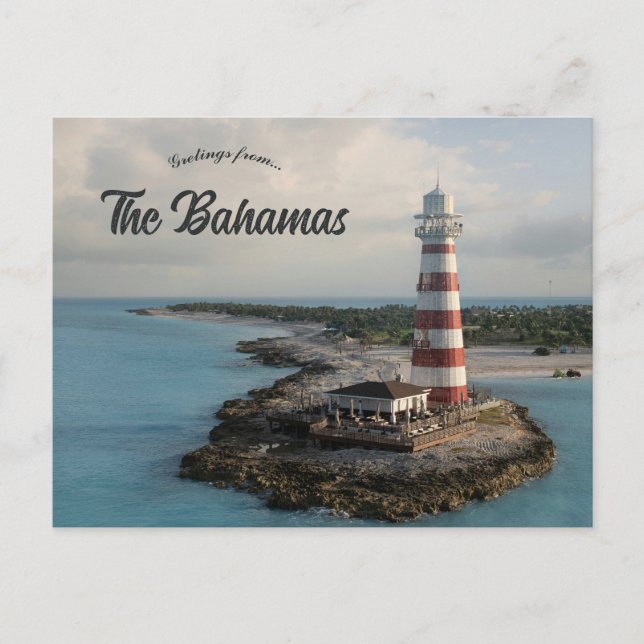 Postal Faro en Ocean Cay Bahamas (Anverso)
