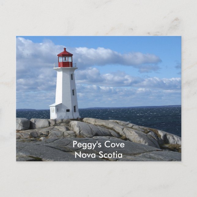 Postal Faro en Peggy's Cove (Anverso)