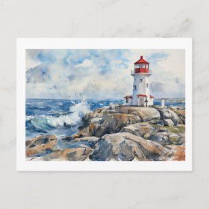 Postal Faro en Peggy's Cove, 