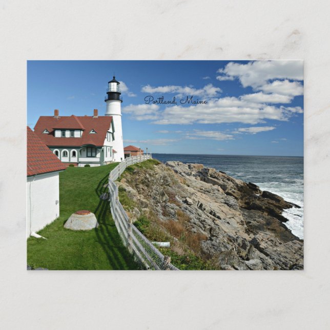 Postal Faro en Portland Maine (Anverso)