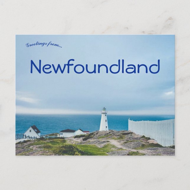 Postal Faro en Terranova Canadá (Anverso)