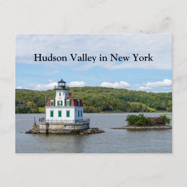 Postal Faro Esopus en NY (Anverso)