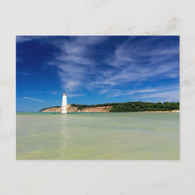 Postal Faro Frankfort North Pier, Frankfort, MI (Anverso)
