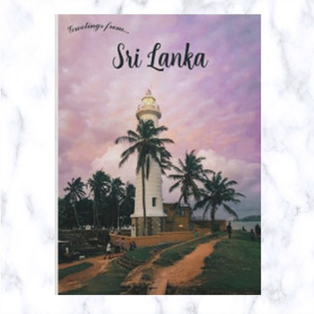 Postal Faro Galle en Sri Lanka (Subido por el creador)