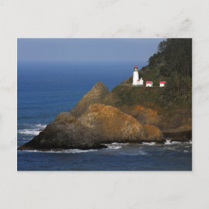 Postal Faro Heceta Head, Cape Creek, Oregon, EE.UU.