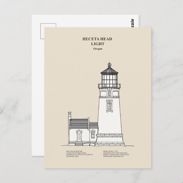Postal Faro Heceta Head - Oregon - SBD (Anverso / Reverso)