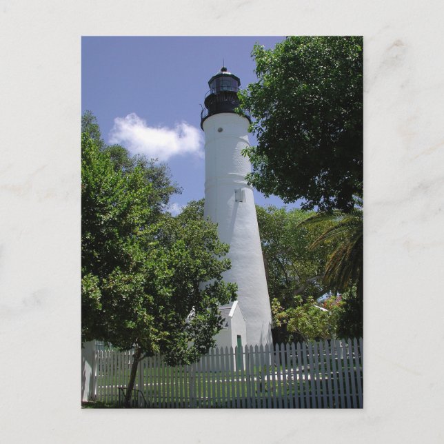 Postal Faro histórico de Key West (Anverso)