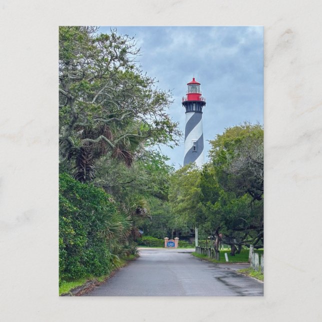 Postal Faro histórico de St. Augustine (Anverso)