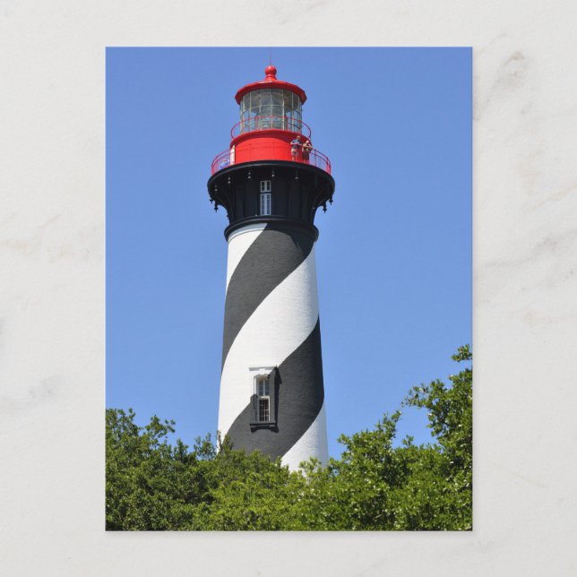 Postal Faro histórico de St. Augustine, Florida (Anverso)